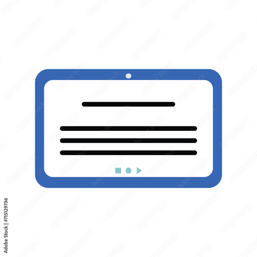 Tablet icon vector isolated on white background for your web and mobile app design, Tablet logo concept. stationary element design for office, school, bookstore, etcc Tablet icon vector isolated on white background for your web and mobile app design, Tablet logo concept. stationary element design for office, school, bookstore, etcc