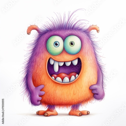 Adorable cartoon monster
