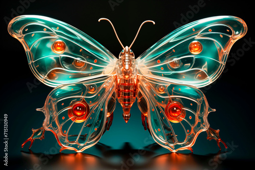 Shining butterfly wallpaper background