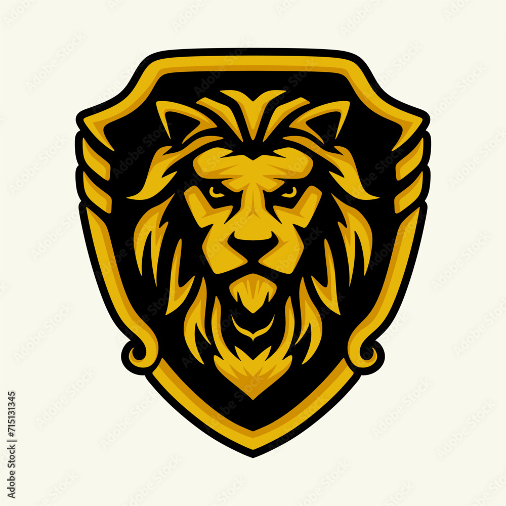 Obraz premium lion logo. corporate design luxury brand identity icon