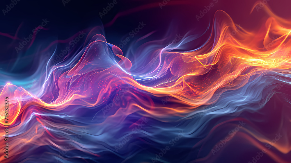 Energy Wave Abstract. Digital Flow Artistry in Motion Energy Wave Abstract. Digital Flow Artistry in Motion