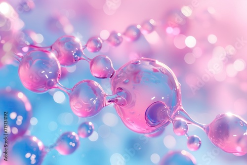 Molecules and molecular bonds. Organic bonds. Spherical biologic bonds.