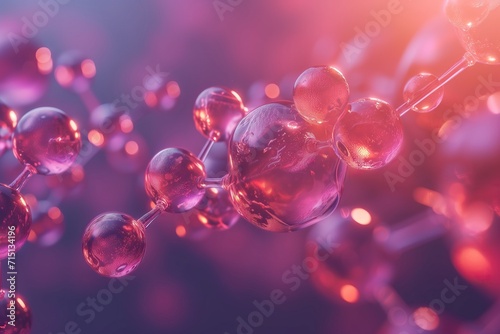 Molecules and molecular bonds. Organic bonds. Spherical biologic bonds.