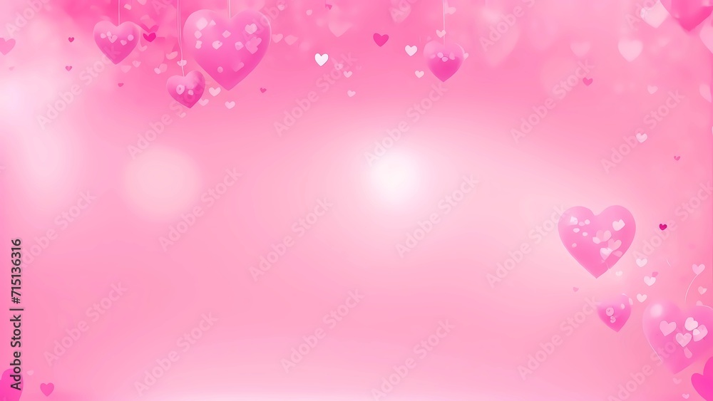 valentine’s day wallpaper background, sweet and romantic love, illustration of pink herats for mother’s day, mother’s day and valentine’s day celebration, wallpaper of woman’s day