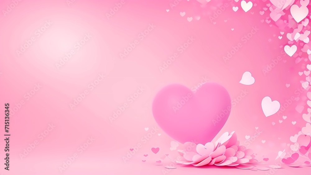 mother’s day and valentine’s day celebration, sweet and romantic love, valentine’s day wallpaper background, illustration of pink herats for mother’s day, wallpaper of woman’s day