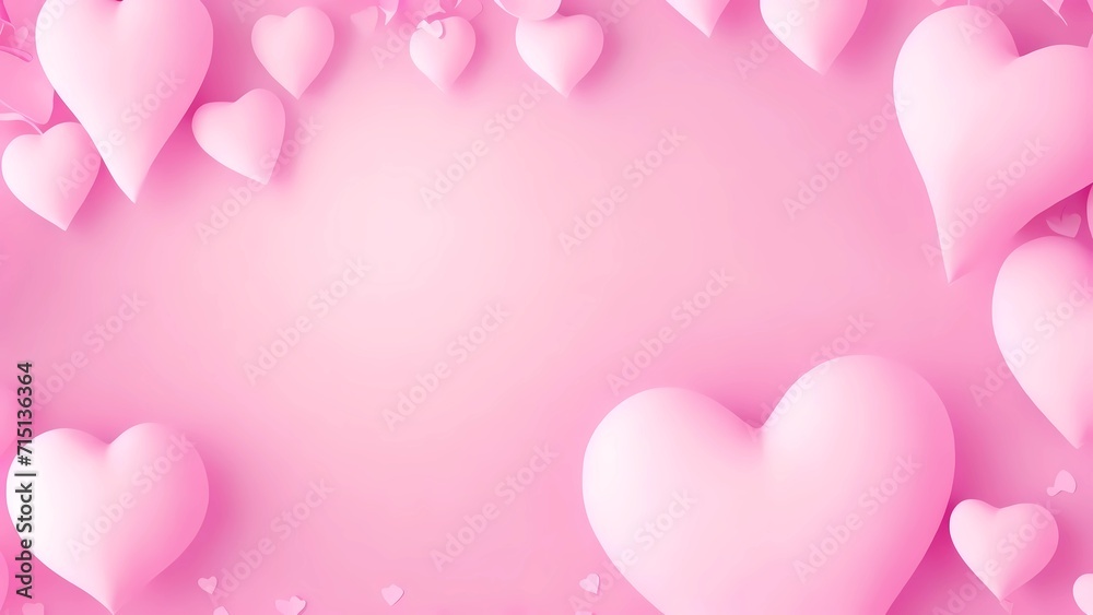 valentine’s day wallpaper background, illustration of pink herats for mother’s day, mother’s day and valentine’s day celebration, wallpaper of woman’s day, sweet and romantic love