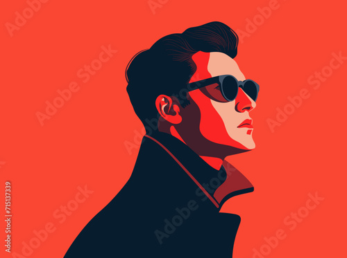 Retrato hombre con gafas de sol