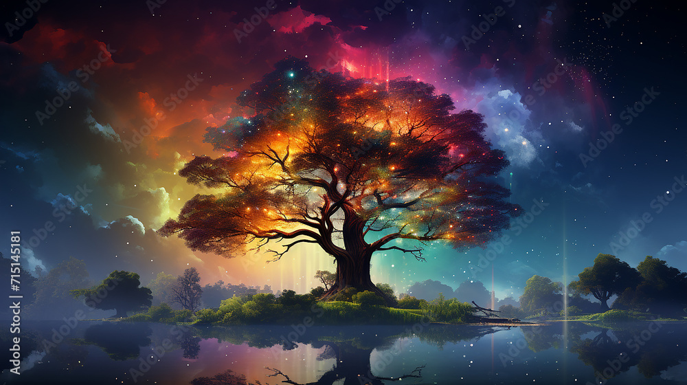 Free_photo_fictional_planet_with_a_colorful_night_sk