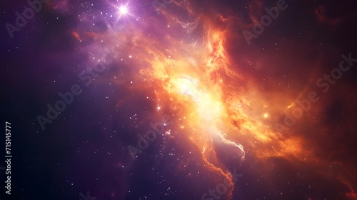 starburst in space. background with space wallpapaer