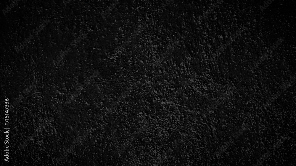 Black wall texture rough background dark concrete floor or old grunge ...