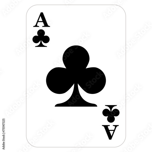 Playing cards ace decoration