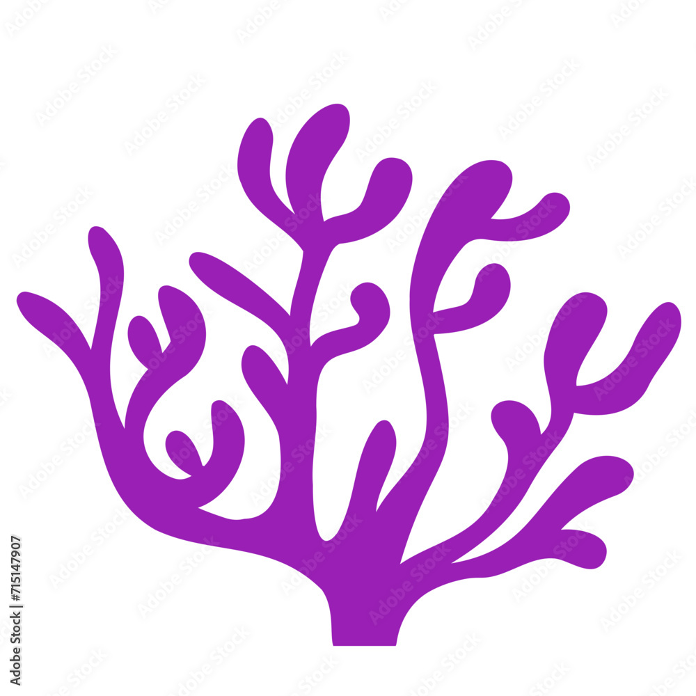 Seaweed or coral shape Seaweed or coral shape