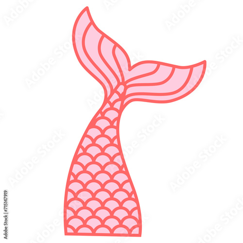 Mermaid tail shape