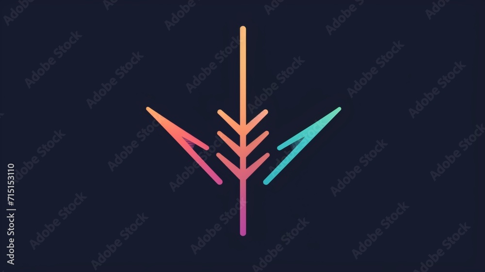 minimalist hand drawn vector arrow Ai Generative minimalist hand drawn vector arrow Ai Generative