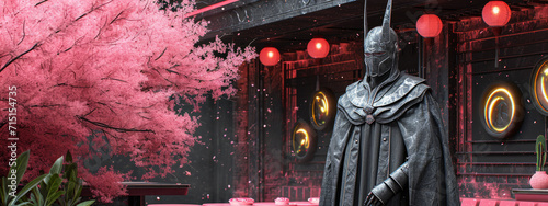 Statue of Darth Vader in Front of Restaurant photo