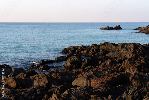 rocks in the sea at the seaside