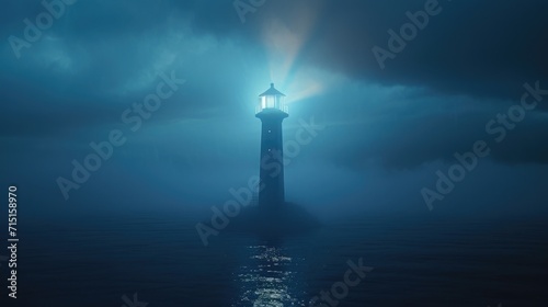 In the midst of the energetic concert the lighthouse beacon stands tall and proud guiding ships and music lovers alike towards an unforgettable experience