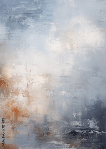 Dynamic Abstract Art in Blue, Beige, and Brown Tones