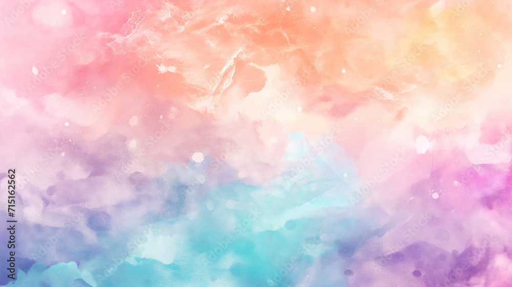 Soft colored, multicolor, cloud texture pastel background