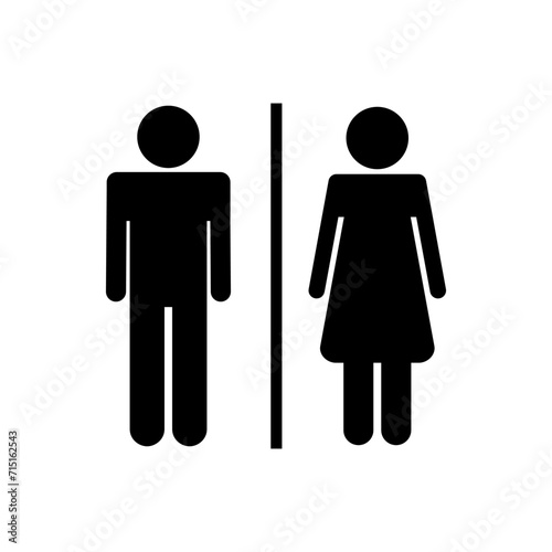 Toilet icon vector. restrooms icon vector. bathroom sign. wc, lavatory