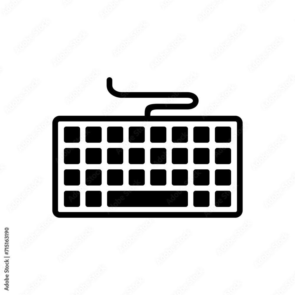 Keyboard icon vector. keyboard vector symbol