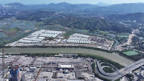 Lok Ma Chau Loop Hong Kong-Shenzhen Innovation and Technology Park and Futian Port Huanggang Checkpoint Greater Bay Area Guangdong economic zone near San Tin Kwu Tung photo