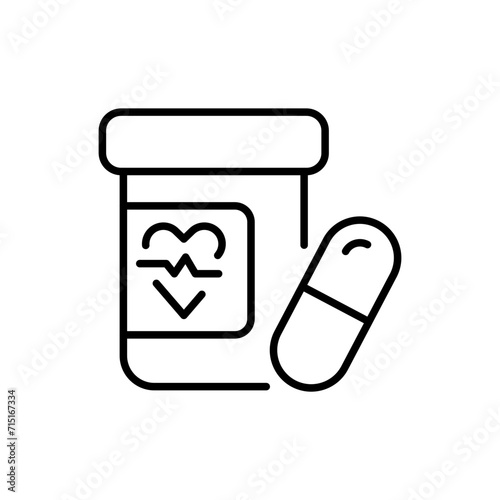 Supplement outline icons, minimalist vector illustration ,simple transparent graphic element .Isolated on white background