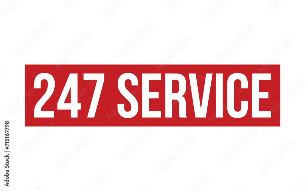 247 Service Rubber Stamp Seal Vector 247 Service Rubber Stamp Seal Vector