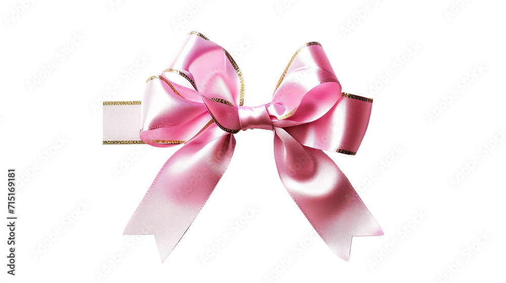 bow and ribbon. Realistic design elements. Valentine's gift concept, birthday, party. transparent background bow and ribbon. Realistic design elements. Valentine's gift concept, birthday, party. transparent background
