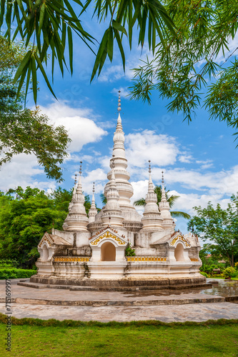 Manxi dragon bamboo tower, Manlisten Park, Jinghong City, Xishuangbanna Prefecture, Yunnan Province, China.