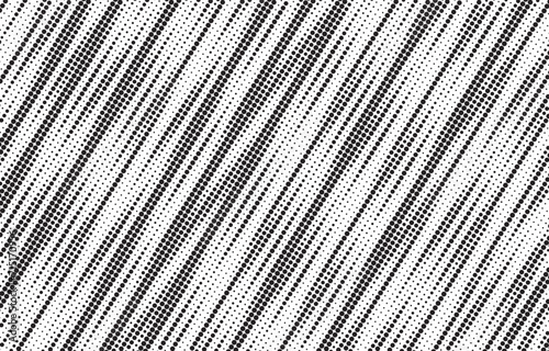 Diagonal, oblique, slanting dots lines, stripes geometric vector pattern. Abstract halftone texture and background. Vector illustration.