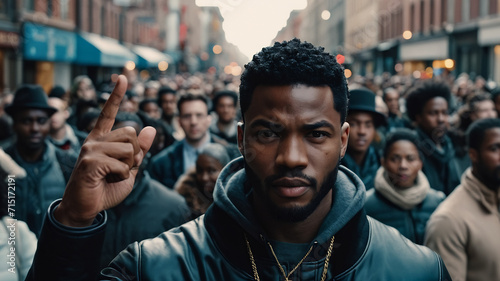 black history month , balck people portrait , black person holding their fist up