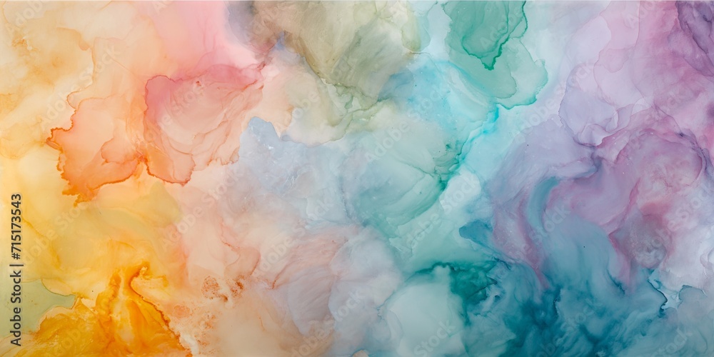 ethereal blend of pastel colors swirling in an abstract watercolor masterpiece