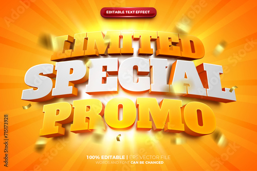 Limited Special Promo 3d editable text effect