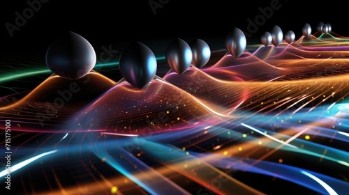 Highspeed image capturing the compression and rarefaction of sound waves as they travel through air.