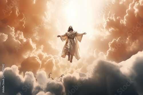 Ascension day of jesus christ or resurrection day of son of god. Good friday. Ascension day concept photo