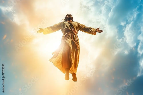 Ascension day of jesus christ or resurrection day of son of god. Good friday. Ascension day concept © KaitoDesign