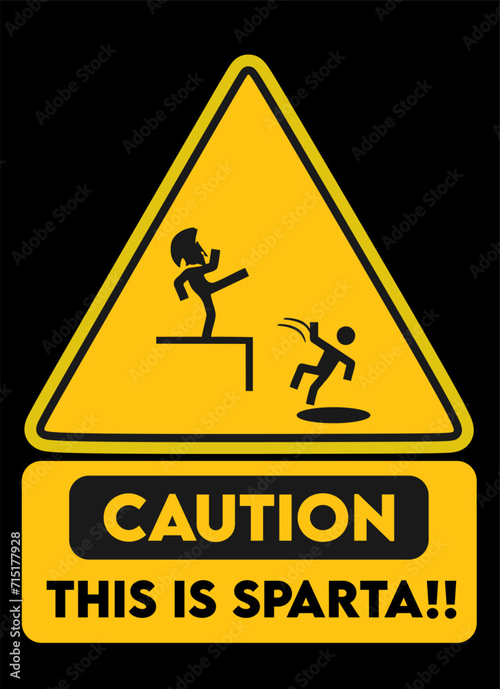 Caution this is sparta with black background