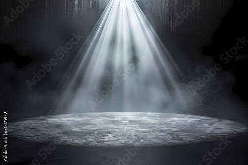 bright light beam on the stage