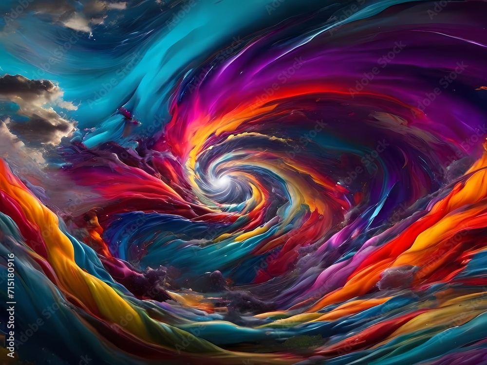 Immerse yourself in a symphony of tornadoes swirling with vibrant colors against an infinite canvas. Immerse yourself in a symphony of tornadoes swirling with vibrant colors against an infinite canvas.