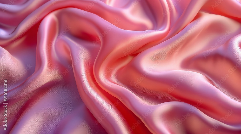 Pink silk fabric background. The luxurious fabric textured is very realistic and detailed. Pink silk fabric background. The luxurious fabric textured is very realistic and detailed.