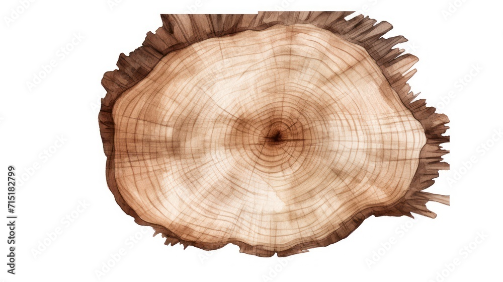 A wood themed clipart in a watercolor style, white background. A wood themed clipart in a watercolor style, white background.