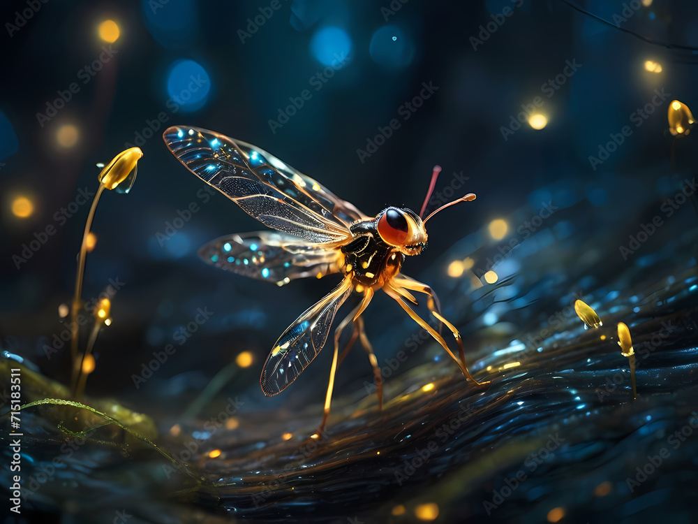 Visualize the enchantment of fireflies illuminating a day devoid of ...
