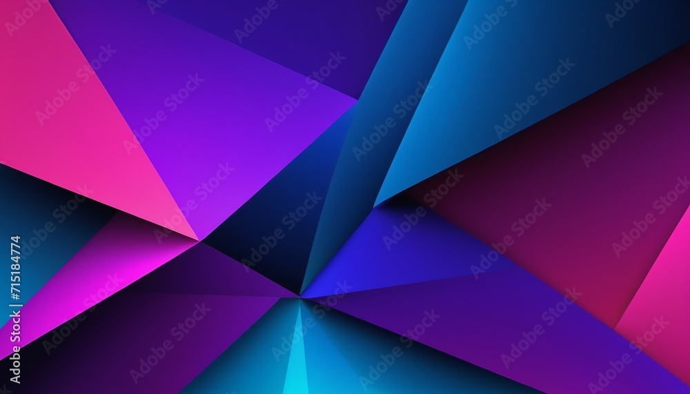 Dark Pink and Blue Vector Abstract Polygonal Design