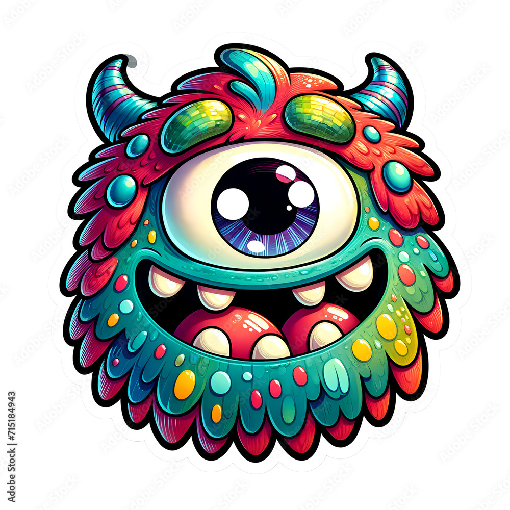 Fototapeta premium Monster sticker