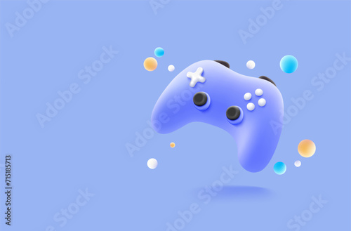 Game stick, Game controllers, Video game console portable, Game concept. vector