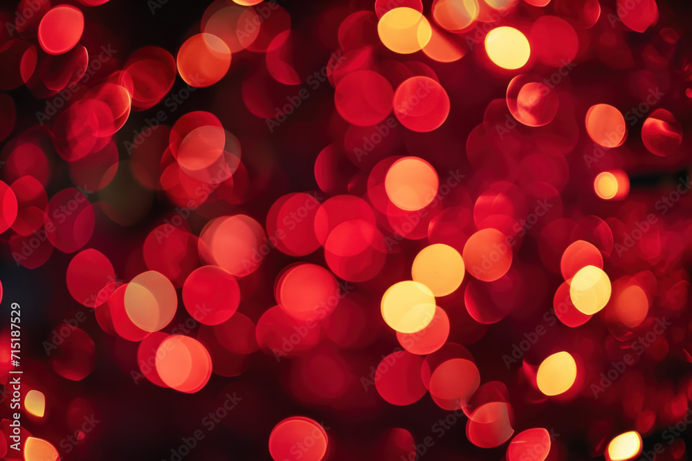 Red Bokeh Background. Generative ai Red Bokeh Background. Generative ai