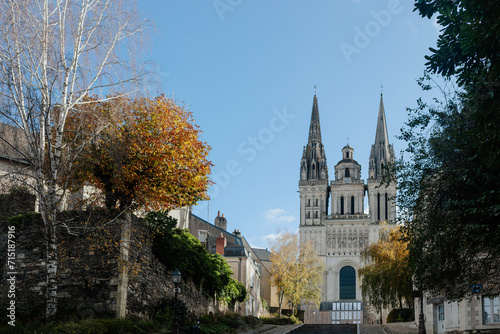 Angers Cathedral of Saint Maurice in Angers, France photo