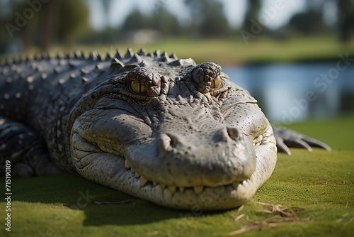 Crocodile or Alligator. Generated AI