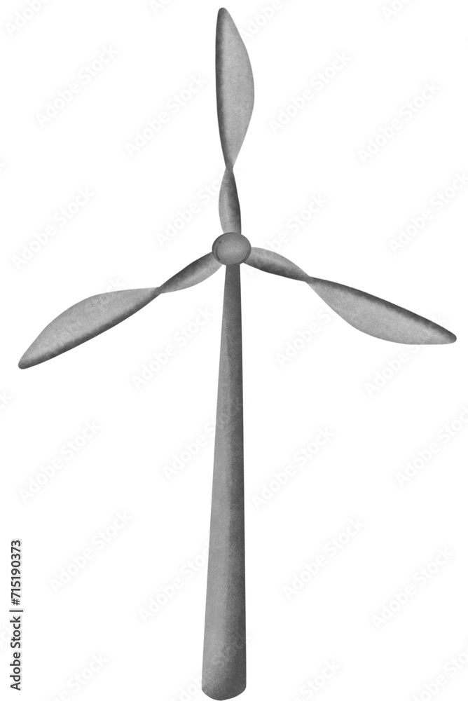 Wind turbines produce electricity.